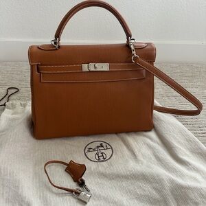 Hermes Kelly 32 Gold